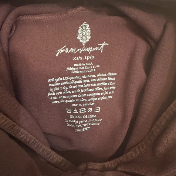 NWOT FP Movement Good Karma Hoodie Nutmeg Brown XS/S - Picture 6 of 6